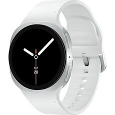 Galaxy Watch8 | 40 мм | Silver | Sport/White | S/M, Размер: 40 мм, Цвет: Silver, Тип ремешка: Sport, Цвет ремешка: White, Размер ремешка: S/M, Подключение часов: Bluetooth / Wi-Fi